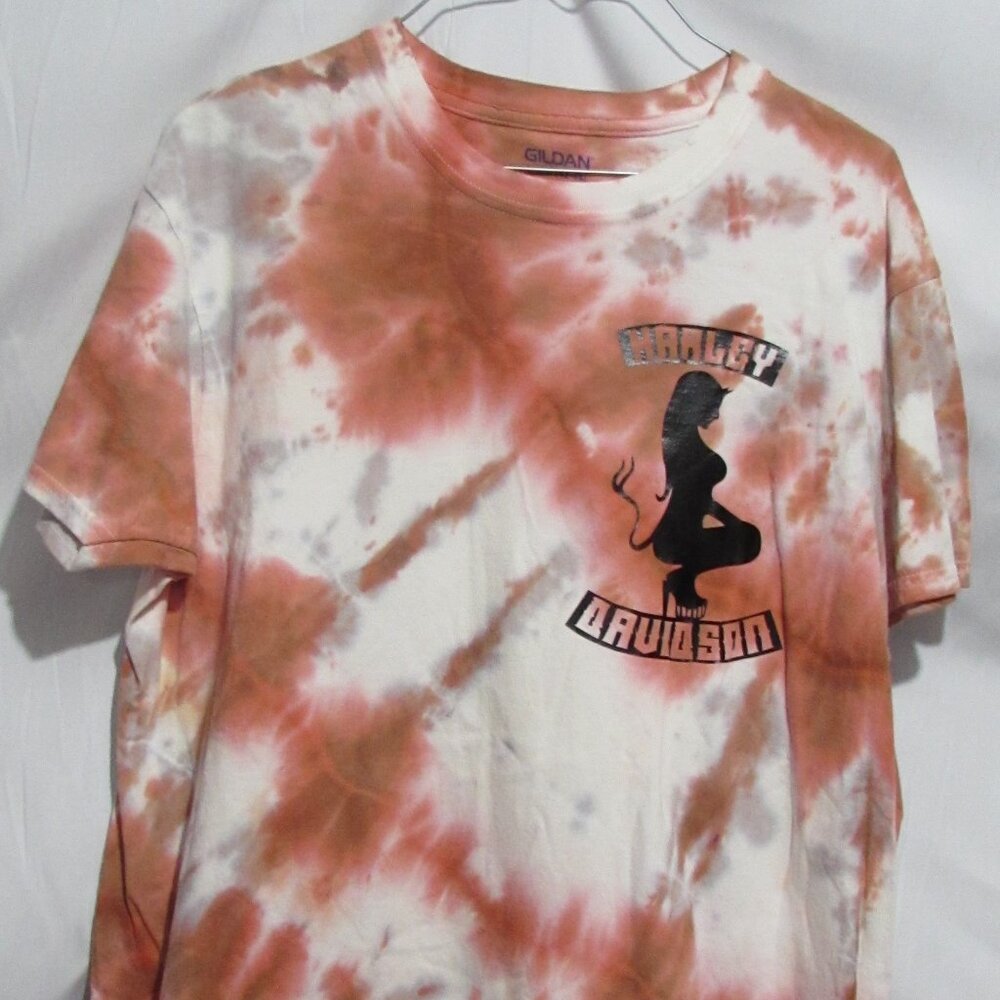 men's Harley-Davidson t-shirt tie-dye custom designer